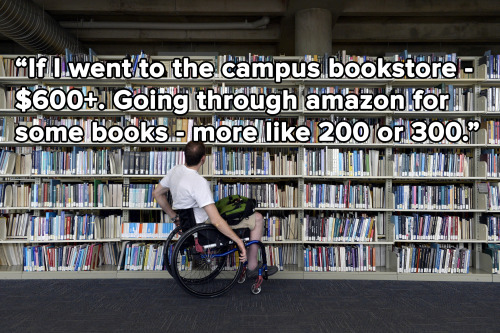 micdotcom:  These are just some of the answers to our textbooks cost question yesterday. On top of skyrocketing tuition costs, substantial living expenditures and the terrifying, ever-present specter of college debt, students must also grapple with the