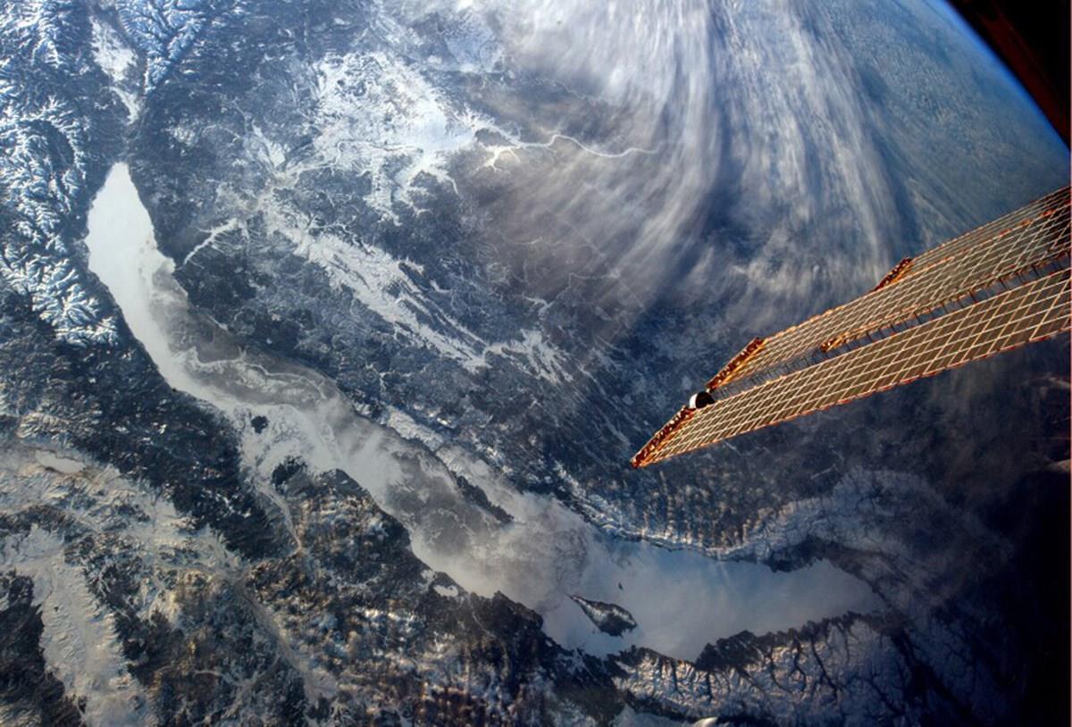 msnnews:  Lake Baikal in Siberia, Russia, as seen from space. On the last day of