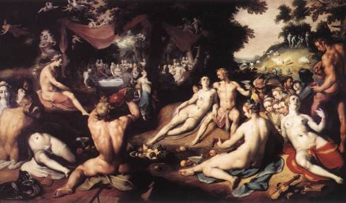 karamazove:The Wedding of Peleus and Thetis (1593) — Cornelis Cornelisz Van Haarlem