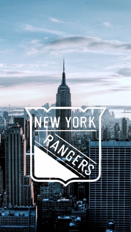 NY Rangers logo + NYC skyline -requested by anonymous