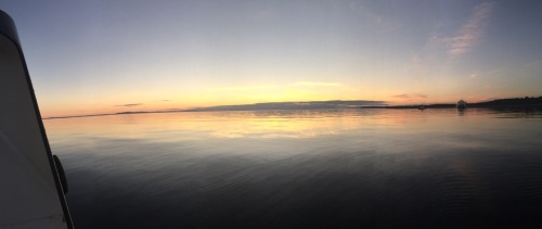 Sunset from the boat last night