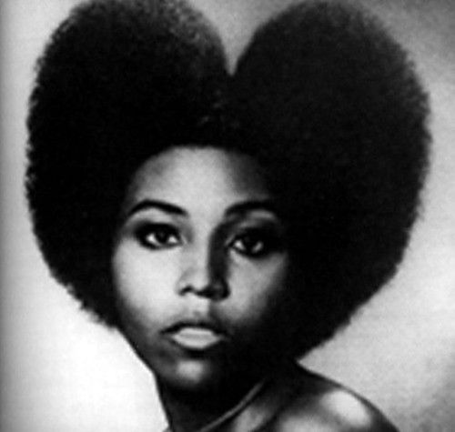 vintageeveryday:Dope ’70s heart-shaped afros