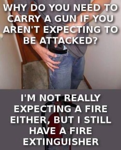 bigger-on-the-out-side:  A responsible gun owner with a concealed carry permit is not someone you should fear. They are not looking for a fight or an opportunity to shoot someone. They are actually held to a higher standard under the law and are trained