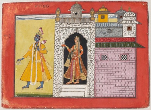 Chesta Chatura Nayaka (The Hero Who is Clever in Actionattributed to Kripal of Nurpur, Pahari 1660–7