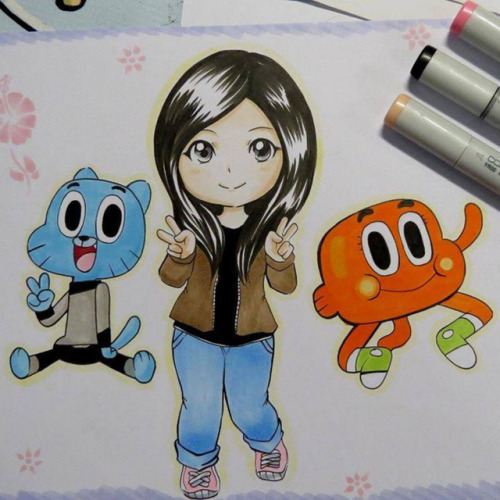 drawing gumball copicmarkers :D
