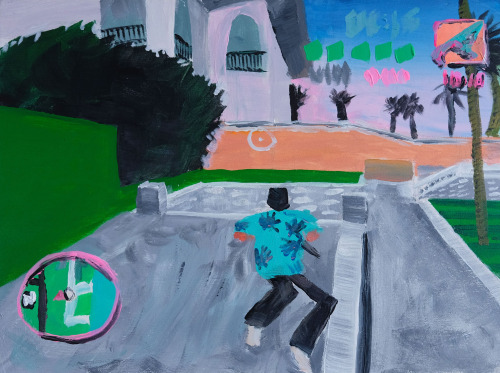 jrpg:GTA Vice City paintings by Nick Benfey