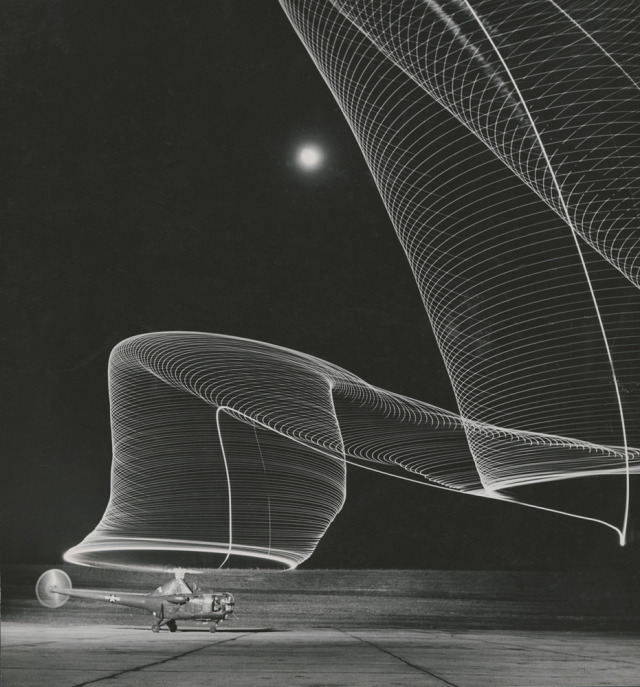 Helicopter Take-off at Night, 1949