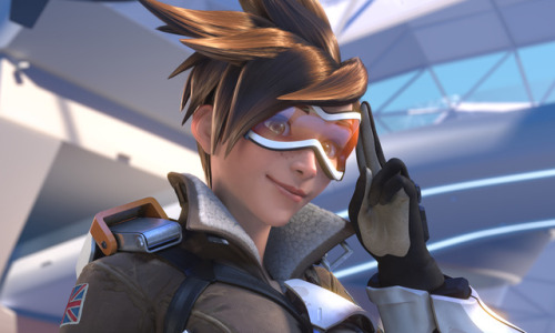 Daily LGBT+ Canon:Tracer from Overwatch is a lesbian