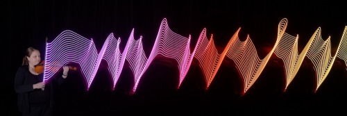 itscolossal:  Photographer Stephen Orlando Captures the Movement of Musicians Through Light Painting