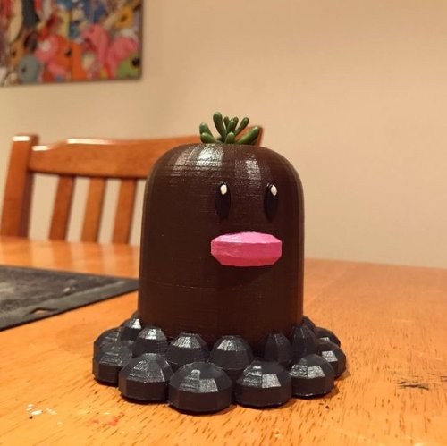 retrogamingblog:3D Printed Pokemon Planters made by Jessica Geale