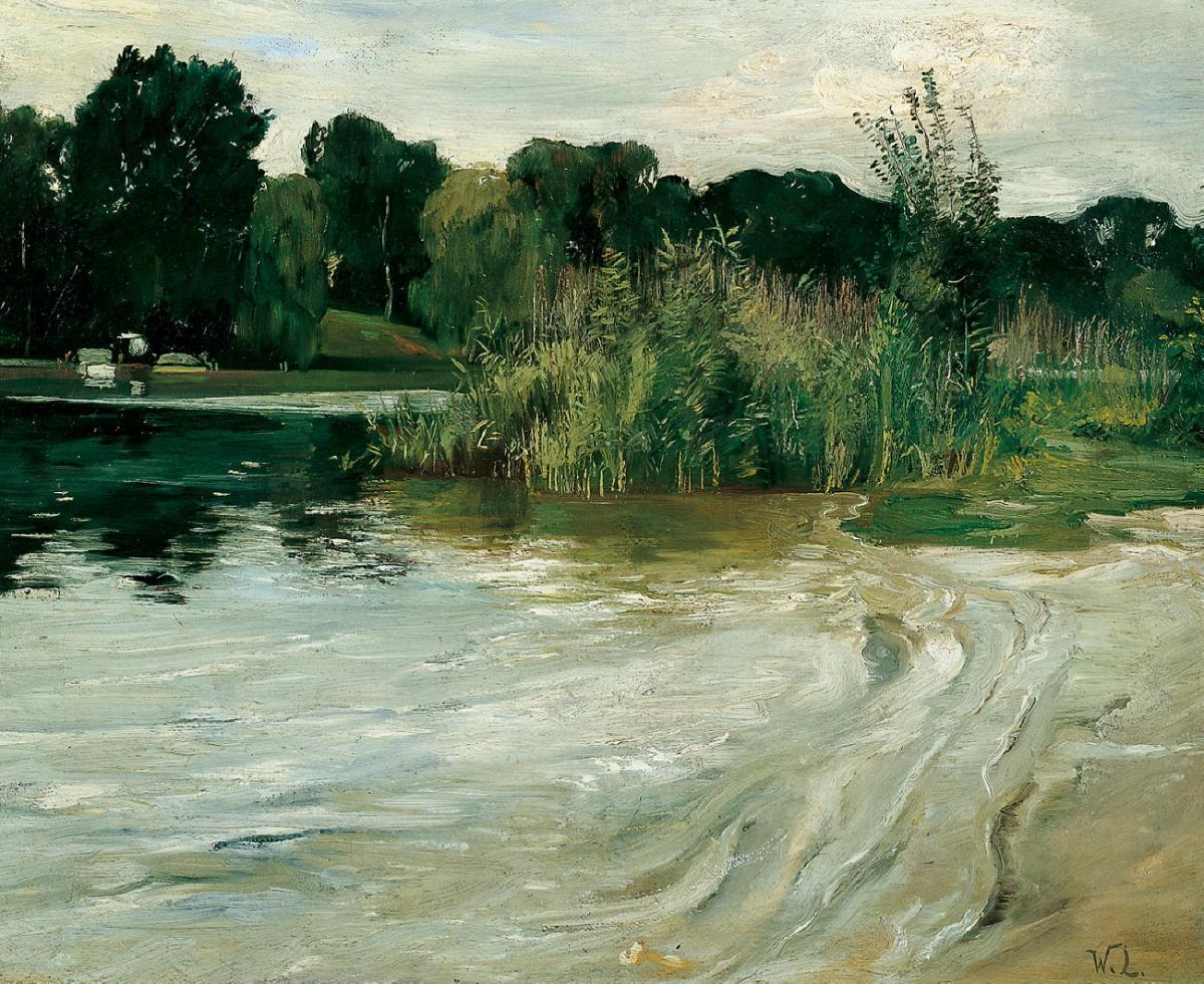 peira:  Walter Leistikow (1865-1908):  Brandenburgische Seenlandschaft (not dated)
