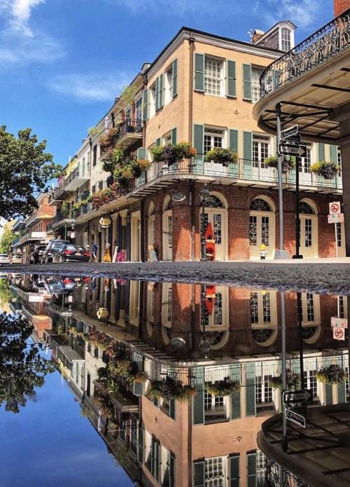 Reflecting on the French Quarter. Photographer: Bud Moore