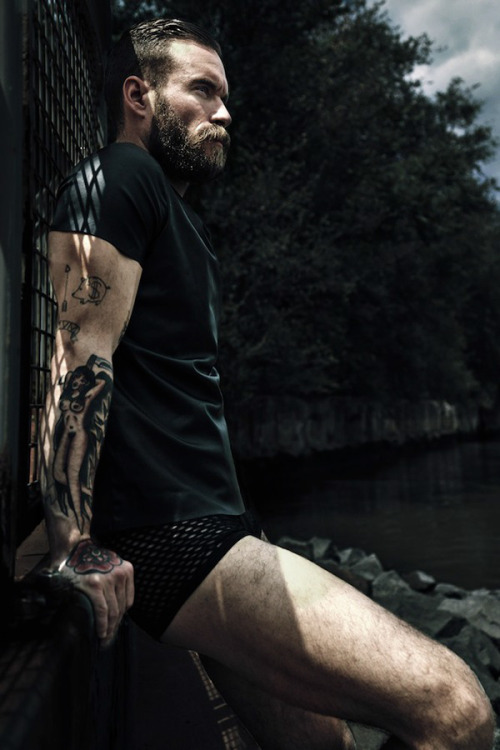 mymenstocktaking:  Gabe Laduke photographed by Frank Berlin. 