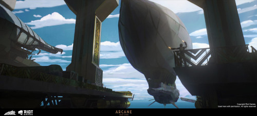  ARCANE | Piltover Docks 3D Environment | Aymeric Rondol 