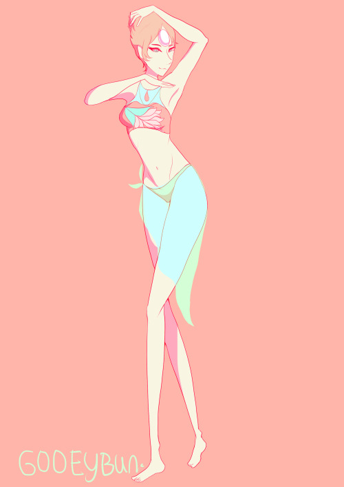 gooeybunart:  finally its finished!!!it took me so long but its finally done,anyways its the gems in a swimsuits because its summer and i thought itd be a fun experiment 