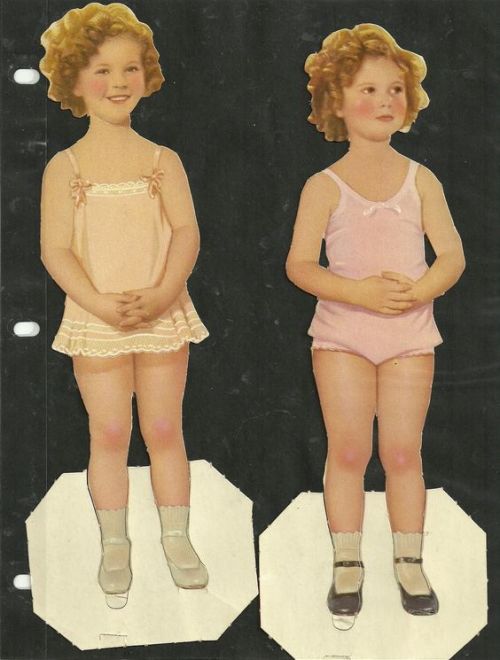 XXX Shirley Temple paper dolls photo