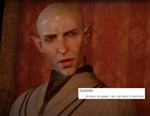 bubonickitten:  Dragon Age: Inquisition & (LGBTQ ) text posts — part 2 Pretty sure each DA game is mostly about a pack of queers who trip all over themselves trying to be heroic and accidentally make history in the process. More DA text post memes: