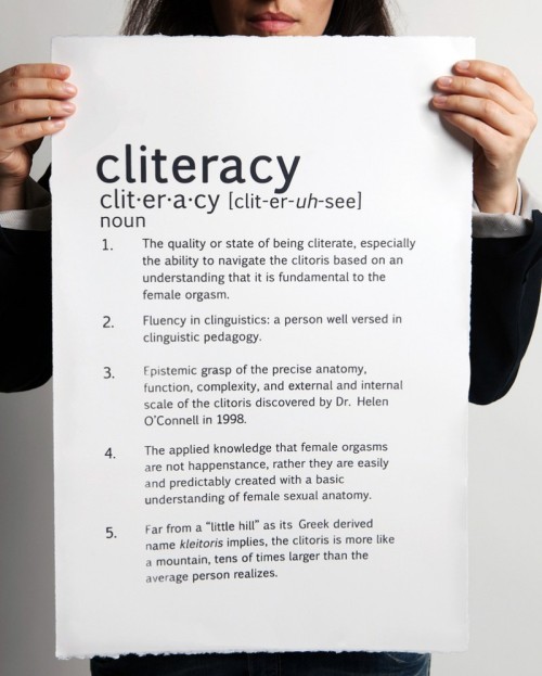 Become Cliterate .. lol
