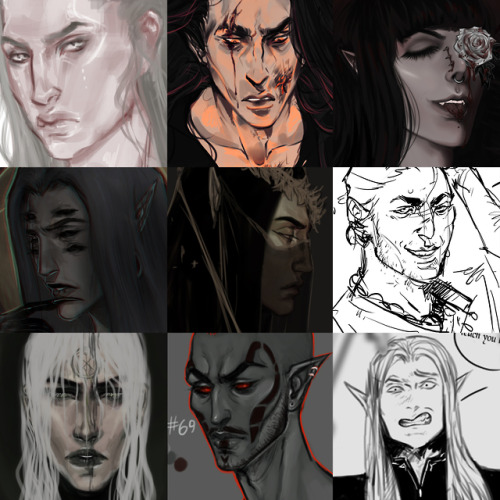   #FaceYourArt I started this last night and had to sleep before I could finish so now I’m late to the party. I included some fan art this time to shake it up  