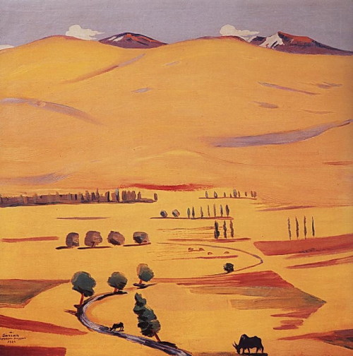 artist-sarian: Geghama mountains, 1926, Martiros SarianMedium: oil,canvaswww.wikiart.org/en/