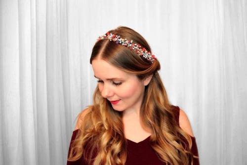 Pictures from my recent DIY video - hair accessories for Christmas!DIY Wedding Inspired Accessories: