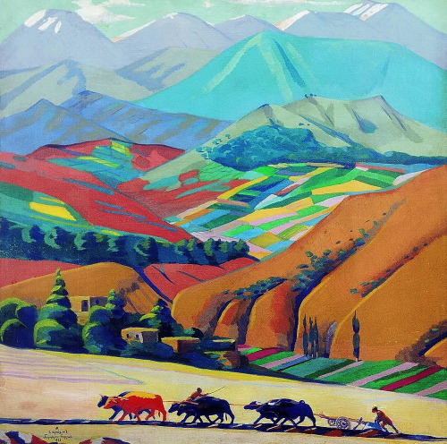Martiros Saryan - Mountains (1923)