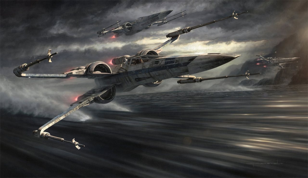 alienspaceshipcentral:  sciencefictionworld:  Star Wars art by Jerry Vanderstelt.