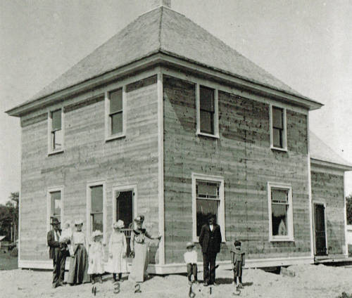 William and Fanny Van Zile’s new home, Crandon, Wisconsin, 1900-1905.“William and Fanny Van Z