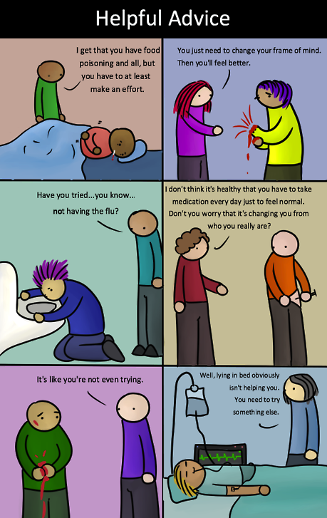 aspergersissues:  If people treated physical injuries the way they treat mental problems. 