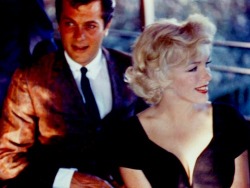 alwaysmarilynmonroe:  Marilyn and Tony Curtis