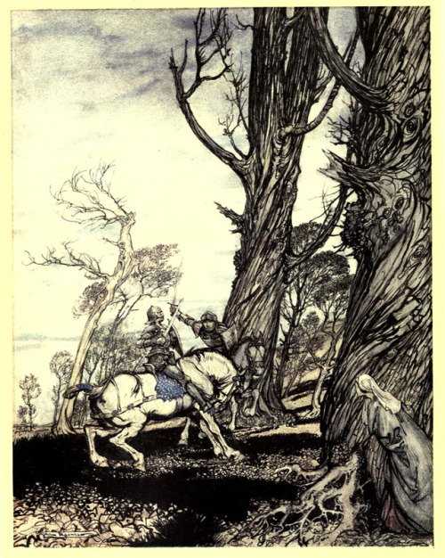 Arthur Rackham (1867-1939), “The Romance of King Arthur and His Knights of the Round Table” by Sir T