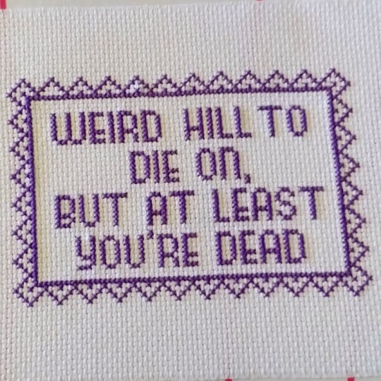 shitpostsampler:Been a good while since I stitched my first shitpostsampler pattern. Here’s a dump: part 1They’re also displayed on my instagram: sisestitchSubmitted by   siseja  