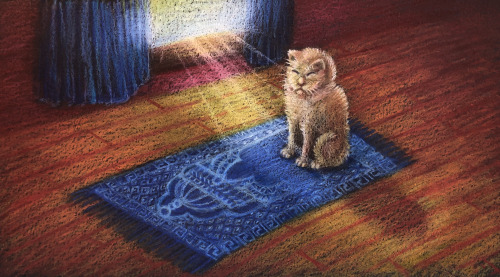 ink-the-artist:I really like those pictures of cats on prayer rugs :)