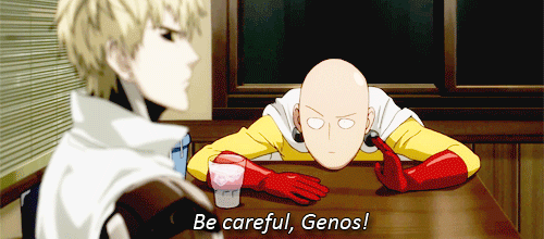 mi-chins:saitama worrying about his precious student (˘︶˘)