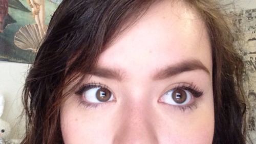 nek0robin:  Makeup is a big fat lie and I love it Look at these incredible eyebrows Look at them  As fucking if :)))))  ~~ *.* U