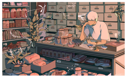 lacrimart:mushishi medicine shop