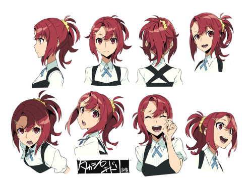 Kiznaiver Character Head Profile   Animation Character Design by  Mai Yoneyama