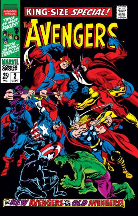 Maybe my favorite John Buscema cover, the “new” Avengers, vs the old. Fun fact: Edgar Rice Burroughs
