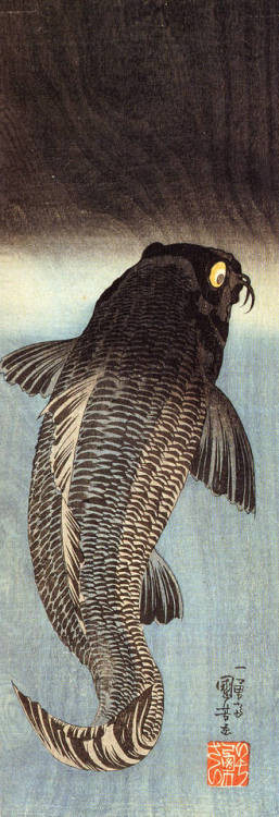 Black Carp, Kuniyoshi (1798-1861)
