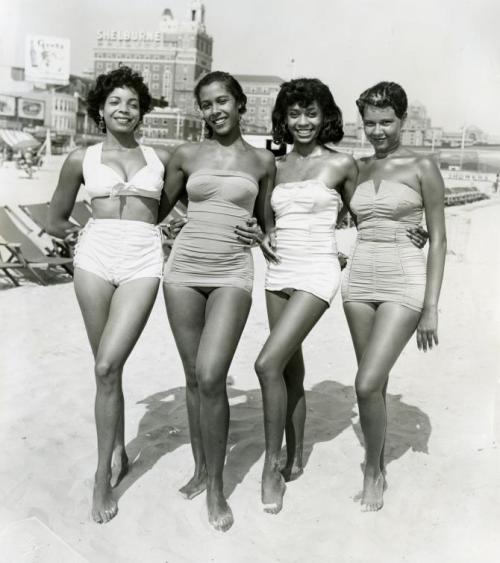 criticalmera: John W. Mosley, Atlantic City, Four Women, circa 1960s