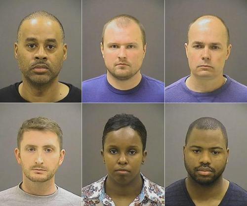 justice4mikebrown: justice4mikebrown: May 1The mugshots of the 6 officers who killed Freddie Gray.(T