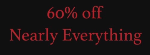 Well, Nearly. 60% off nearly all our books. Sale starts today and ends on Feb 20. We have a lot goin