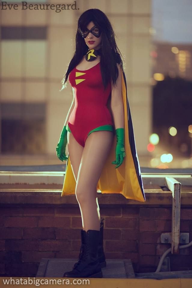 deep13entertainment:Eve Beauregard as one quite sexy Robin.