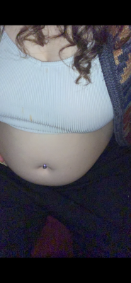 Porn Pics :My belly bulge and growing boobies 🥰