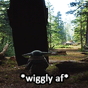 flamingdumpsterkittn:  mandalomera:  are you baby yoda af? [insp] | [mando af]   Right now I’m hungry bby 