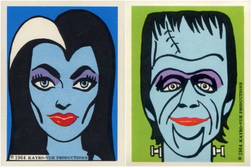 zgmfd:1964 Munsters stickers (Kayro-Vue Productions)