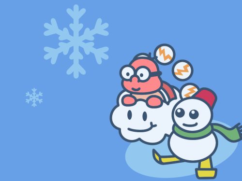 Here are some old vector wallpapers I made back in December 2007, featuring several wintry enemies f