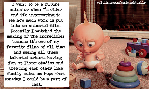 Walt Disney Confessions — “I want to be a future animator when I'm older  and...