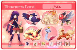 Earthguardianmamoru:   - Rei, Ami And Usagi Pokemon Trainer Cardsrei Is Finished!