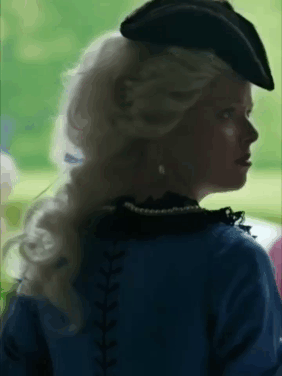 wardrobeoftime:Costumes + Maria Theresia (2017)Archduchess Maria Theresia of Austria’s silky blue dr